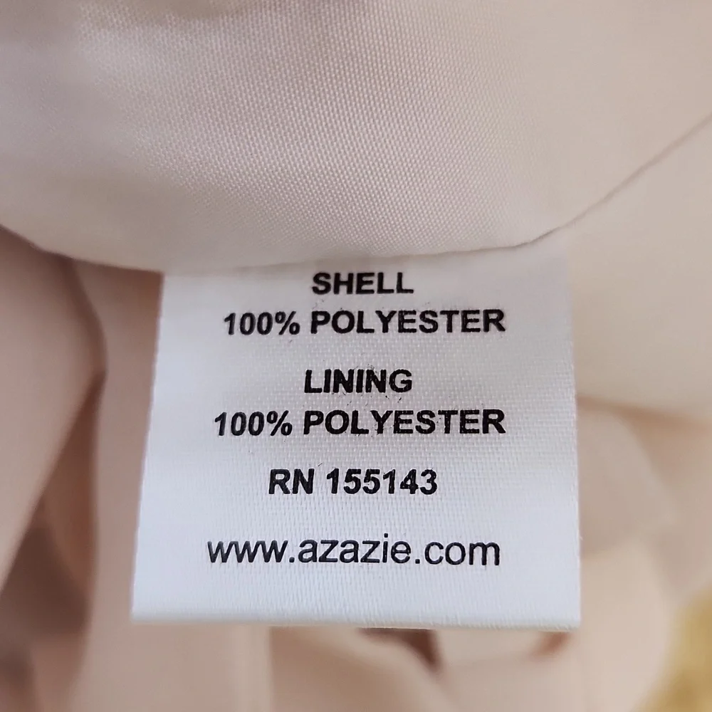 NWT AZAZIE LIZET Alabaster A-Line Sweetheart Neckline Chiffon Dress, size A4 - Picture 11 of 16
